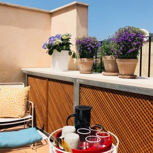 Sonnige Dachterrasse